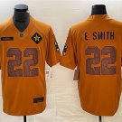 men's Football Activewear Cowboys Uniform #22 Emmitt Smith Jerseys 2023 Brown Salute Service Shirts