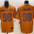 men's Football Activewear Raiders Uniform #98 Maxx Crosby Jerseys 2023 Brown Salute Service Shirts