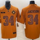 men's Football Activewear Raiders Uniform #34 Bo Jackson Jerseys 2023 Brown Salute Service Shirts