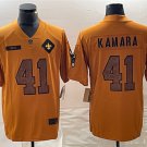men's Football Activewear Saints Uniform #41 Alvin Kamara Jerseys 2023 Brown Salute Service Shirts