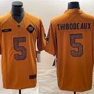men's Football Activewear Giants Uniform 5 Kayvon Thibodeaux Jerseys 2023 Brown Salute Service Shirt