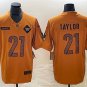 men's Football Activewear Commanders Uniform #21 Sean Taylor Jerseys 2023 Brown Salute Service Shirt