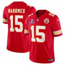 men's & kids Activewear Football Uniform #15 Patrick Mahomes Jerseys Red 2024 Super Bowl LVIII Shirt