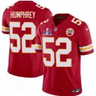 men's & kids Activewear Football Uniform #52 Creed Humphrey Jerseys Red 2024 Super Bowl LVIII Shirt