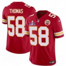 men's & kids Activewear Football Uniform #58 Derrick Thomas Jerseys Red 2024 Super Bowl LVIII Shirt