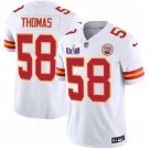 mens & kids Activewear Football Uniform #58 Derrick Thomas Jerseys White 2024 Super Bowl LVIII Shirt