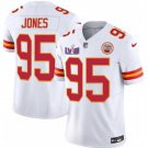 men's & kids Activewear Football Uniform #95 Chris Jones Jerseys White 2024 Super Bowl LVIII Shirt