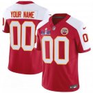 men's & kids Football KC Chiefs Uniform #00 Custom Jerseys Red/White 2024 Super Bowl LVIII Shirt