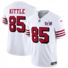 men's & kids Activewear Football Uniform #85 George Kittle Jerseys White 2024 Super Bowl LVIII Shirt