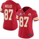women's Activewear Football Uniform #87 Travis Kelce Jerseys Red 2024 Super Bowl LVIII lady Shirt