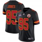 men's & kids Activewear Football Uniform #95 Chris Jones Jerseys Black 2024 Super Bowl LVIII Shirt