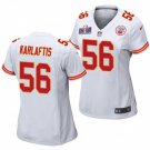 women's Activewear Football Uniform #56 George Karlaftis Jerseys White 2024 Super Bowl LVIII Shirt