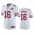 men's & kids Activewear Football Uniform #16 Joe Montana Jerseys White 2024 Super Bowl LVIII Shirt