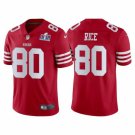 mens & kids Activewear Football Uniform #80 Jerry Rice Jerseys Red 2024 Super Bowl LVIII Final Shirt
