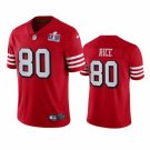 mens & kids Activewear Football Uniform #80 Jerry Rice Jerseys Red 2024 Super Bowl LVIII Final Shirt