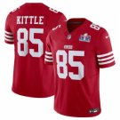 men's & kids Activewear Football Uniform #85 George Kittle Jerseys Red 2024 Super Bowl LVIII Shirt