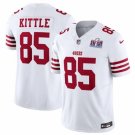 men's & kids Activewear Football Uniform #85 George Kittle Jerseys White 2024 Super Bowl LVIII Shirt