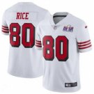 men's & kids Activewear Football Uniform #80 Jerry Rice Jerseys White 2024 Super Bowl LVIII Shirt