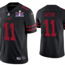 men's & kids Activewear Football Uniform #11 Brandon Aiyuk Jerseys Black 2024 Super Bowl LVIII Shirt