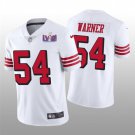 men's & kids Activewear Football Uniform #54 Fred Warner Jerseys White 2024 Super Bowl LVIII Shirt