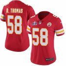 women's Activewear Football Uniform #58 Derrick Thomas Jerseys Red 2024 Super Bowl LVIII Shirt
