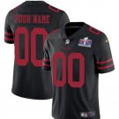 mens & kids Football San Francisco 49ers Uniform #00 Custom Jersey Black 2024 Super Bowl LVIII Shirt