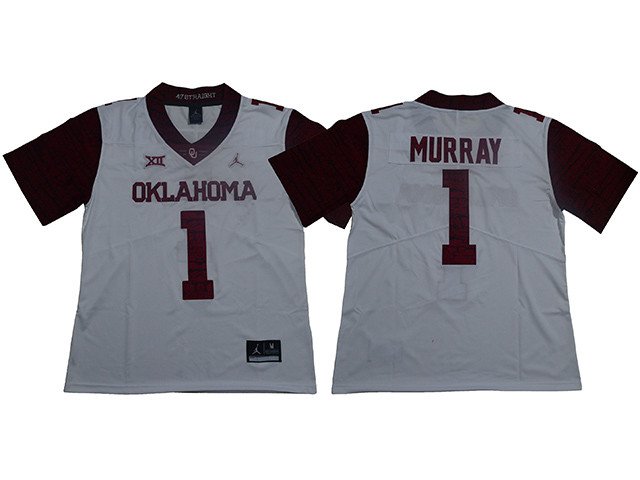 men's & youth Football Uniform #1 Kyler Murray Jerseys White Winning ...