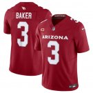 men's & kids Activewear Football Uniform #3 Budda Baker Jerseys Cardinal F.U.S.E. C Patch Shirt