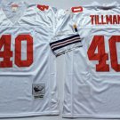 men's Activewear Football Uniform #40 Pat Tillman Jerseys 2000 White M&N Throwback Shirt