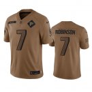men's Activewear Football Uniform #7 Bijan Robinson Jerseys 2023 Brown Salute To Service Shirt