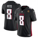 men's & kids Activewear Football Uniform #8 Kyle Pitts Jerseys 2024 Black John Madden Patch Shirt