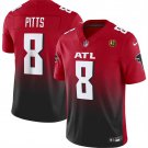 men's & kids Activewear Football Uniform #8 Kyle Pitts Jerseys Red F.U.S.E. John Madden Patch Shirt