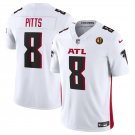 men's & kids Activewear Football Uniform #8 Kyle Pitts Jerseys 2024 White John Madden Patch Shirt