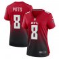women's Activewear Football Uniform #8 Kyle Pitts Jerseys 2024 Red F.U.S.E. Limited Lady Shirt