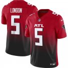 men's & kids Activewear Football Uniform #5 Drake London Jerseys 2024 Red F.U.S.E. Limited Shirt