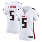 women's Activewear Football Uniform #5 Drake London Jerseys 2024 White F.U.S.E. Limited Lady Shirt