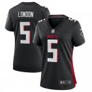 women's Activewear Football Uniform #5 Drake London Jerseys 2024 Black F.U.S.E. Limited Lady Shirt