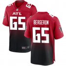 men's & kids Activewear Football Uniform #65 Matthew Bergeron Jerseys Red Player Game Limited Shirt