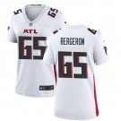 women's Activewear Football Uniform #65 Matthew Bergeron Jerseys White Player Game Limited Shirt