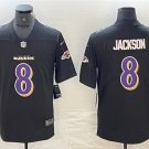 men's & youth Activewear Football Uniform #8 Lamar Jackson Jerseys 2024 Black Fashion Limited Shirt