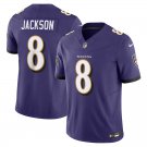 men's & kids Activewear Football Uniform #8 Lamar Jackson Jerseys 2024 Purple F.U.S.E. Limited Shirt