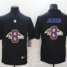 men's Activewear Football Uniform #8 Lamar Jackson Jerseys Black Shadow Logo Limited Shirt