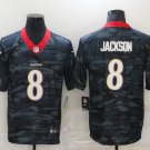 men's Activewear Football Uniform #8 Lamar Jackson Jerseys Camo Limited Shirt