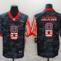 men's Activewear Football Uniform #8 Lamar Jackson Jerseys USA Flag Salute To Service Limited Shirt