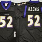 men's & youth Activewear Football Uniform #52 Ray Lewis Jerseys Vintage 2000 Throwback Black Shirt