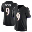 men's & kids Activewear Football Uniform #9 Justin Tucker Jerseys 2024 Black F.U.S.E. Limited Shirt