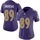 women's Activewear Football Uniform #89 Mark Andrews Jerseys Purple Player Game Limited Lady Shirt