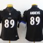 women's Activewear Football Uniform #89 Mark Andrews Jerseys Black Player Game Limited Lady Shirt