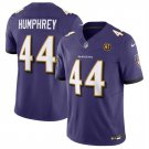 men's & kids Football Uniform #44 Marlon Humphrey Jerseys Purple F.U.S.E. John Madden Patch Shirt