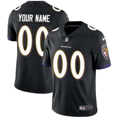 men's & kids Football Baltimore Ravens Uniform #00 Custom name number Jerseys Black Limited Shirt